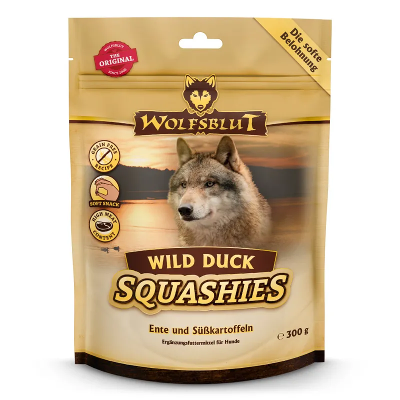Neuheit WOLFSBLUT Snack Squashies Wild Duck 300 g